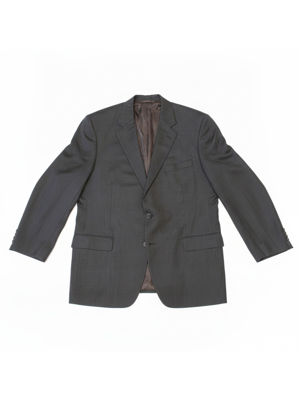 Brooks Brothers 1818 Madison Saxxon Wool Sport Coat Blazer Jacket Dark Gray 46R
